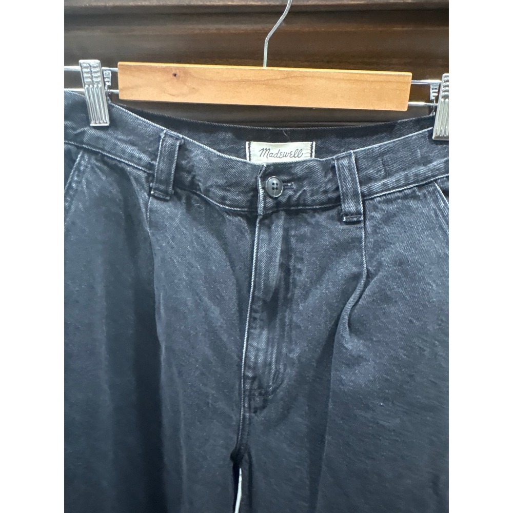Madewell Harlow Wide-Leg Jean Hollenbeck Wash Black 27 - Picture 8 of 13
